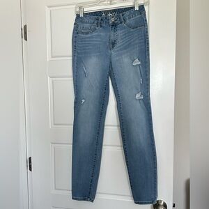 Rewash blue skinny ripped jeans size 5/27